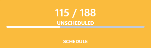 Image of the Schedule Panel